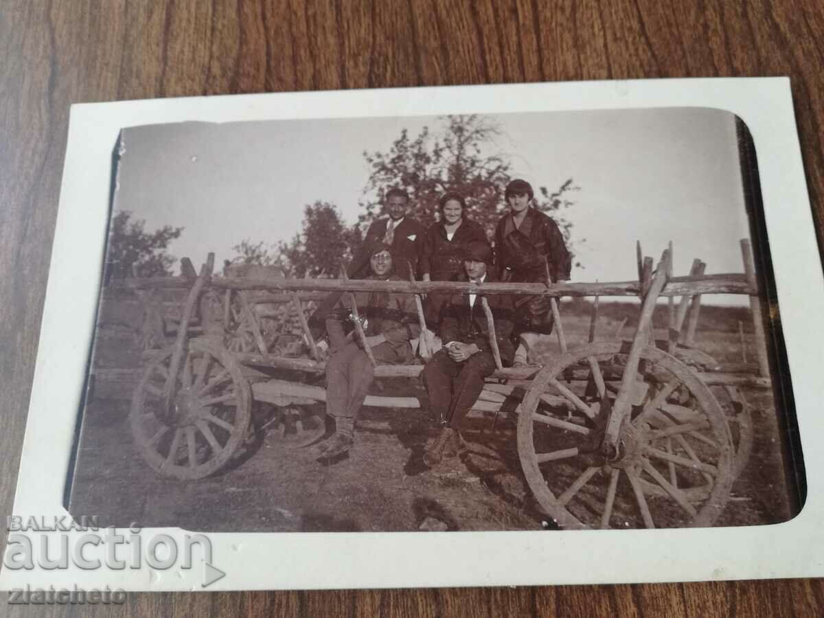 Стара снимка Царство България - Каручка с цена 7.00 лв. | € 3.58 Стара снимка Царство България - Каручка с цена 7.00 лв. | € 3.58