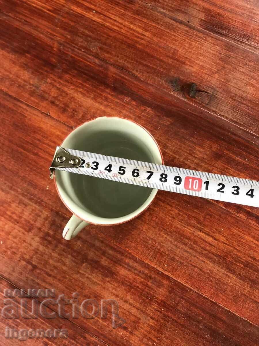 PORCELAIN MUG FROM EARLY SOCIETY BULGARIA FOR COLLECTORS - 6 PORCELAIN MUG FROM EARLY SOCIETY BULGARIA FOR COLLECTORS - 6