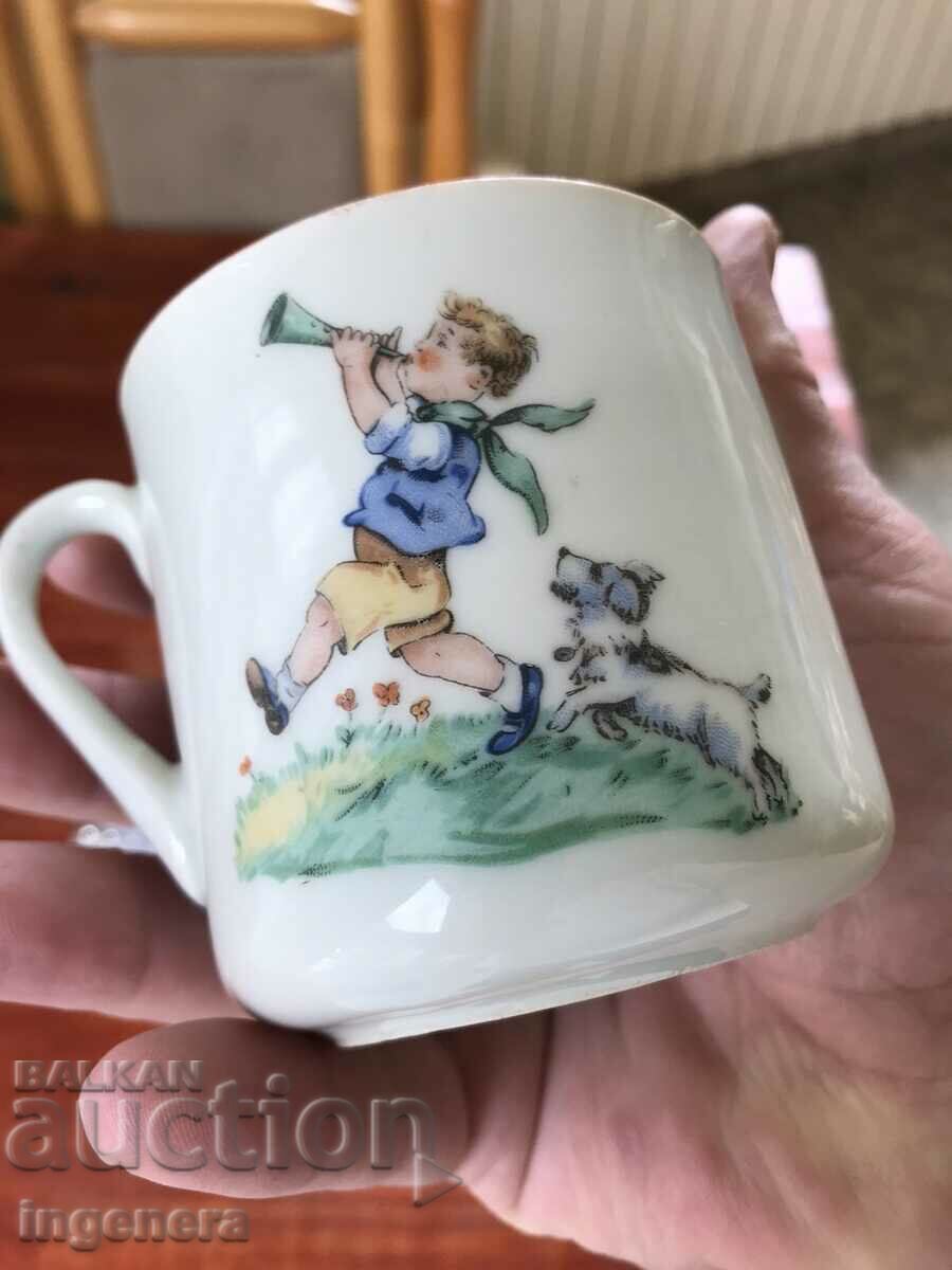 PORCELAIN MUG FROM EARLY SOCIETY BULGARIA FOR COLLECTORS