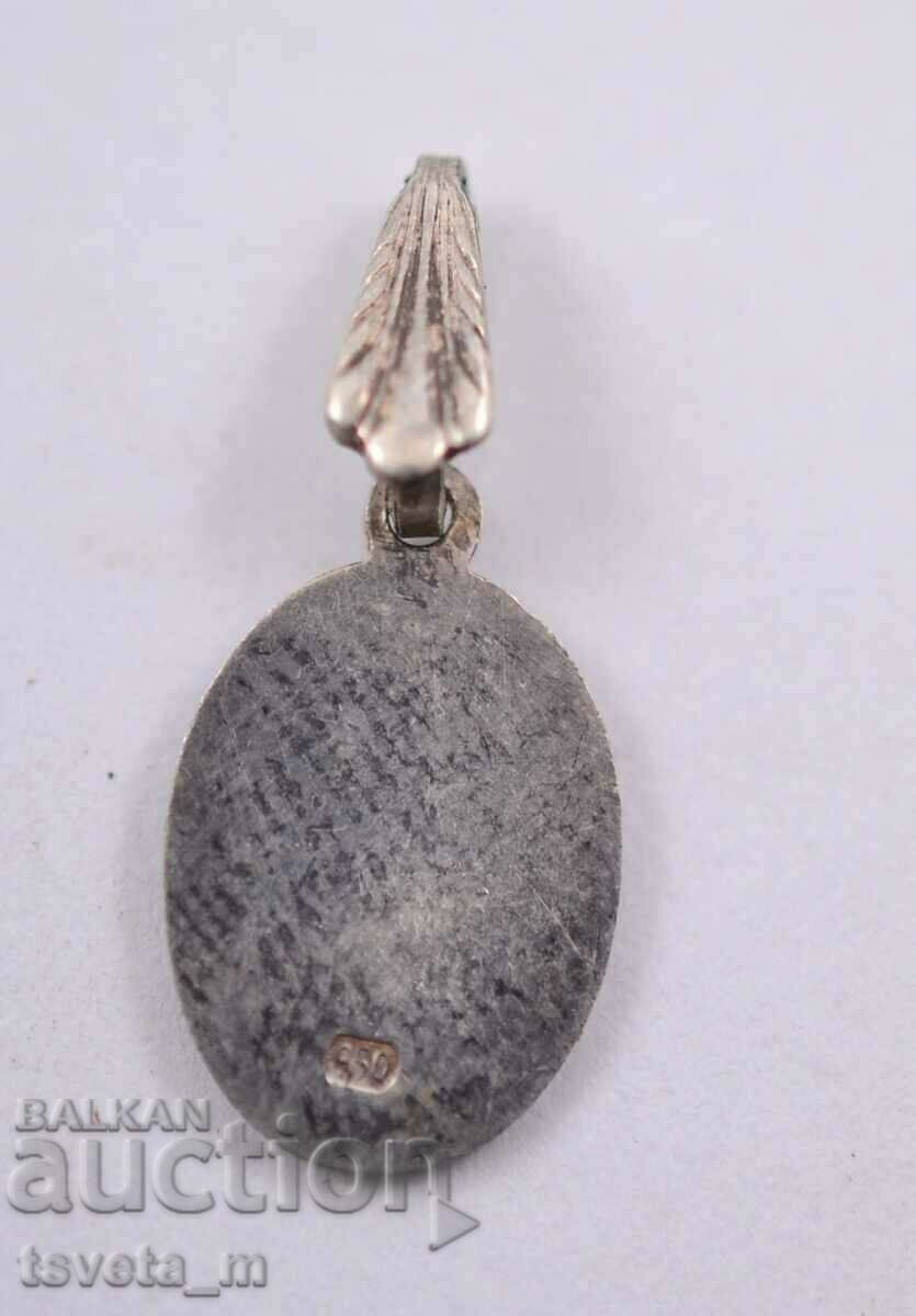 Medalion din argint cu email Ag /950 cu preț € 15.00 | 29.34 BGN