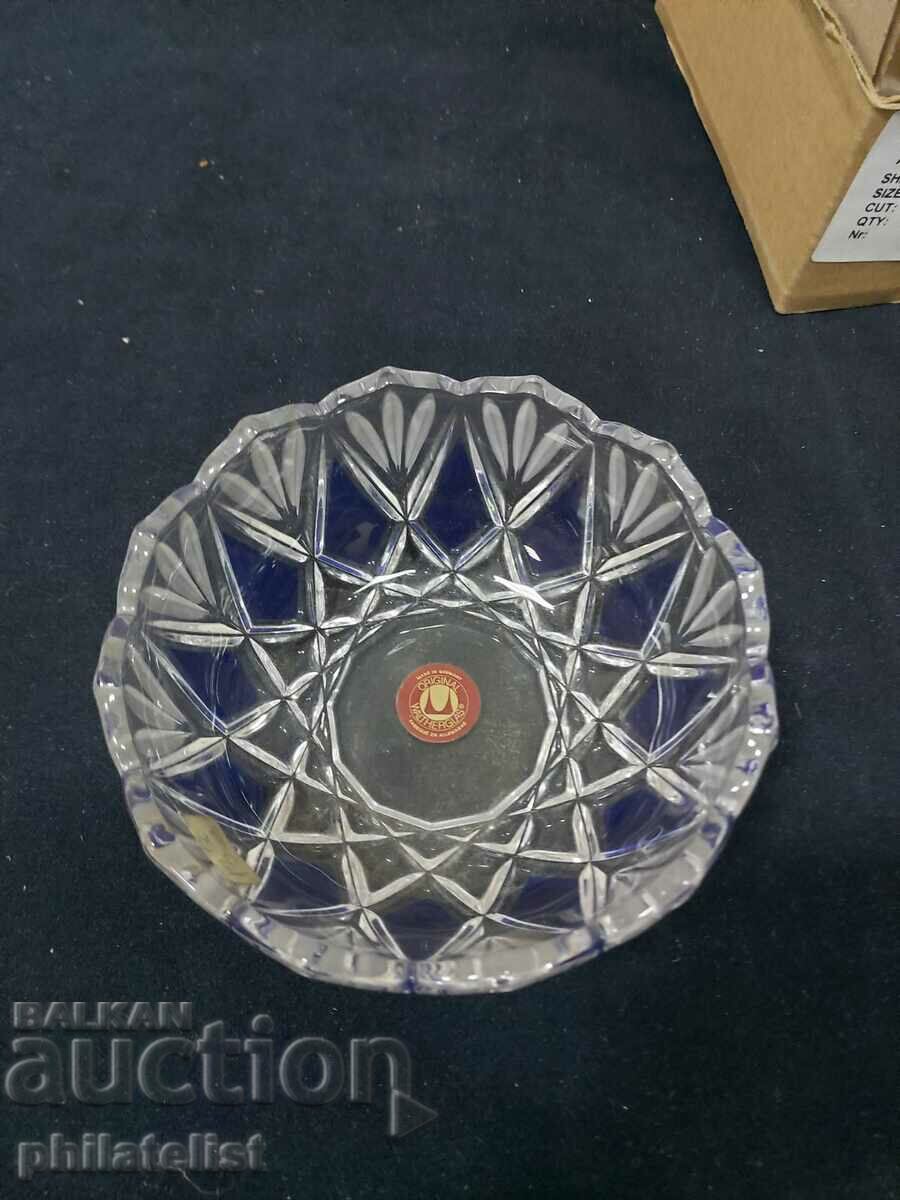 Nut bowl - Walther Glass - Blue with price 14.00 BGN | € 7.16 Nut bowl - Walther Glass - Blue with price 14.00 BGN | € 7.16