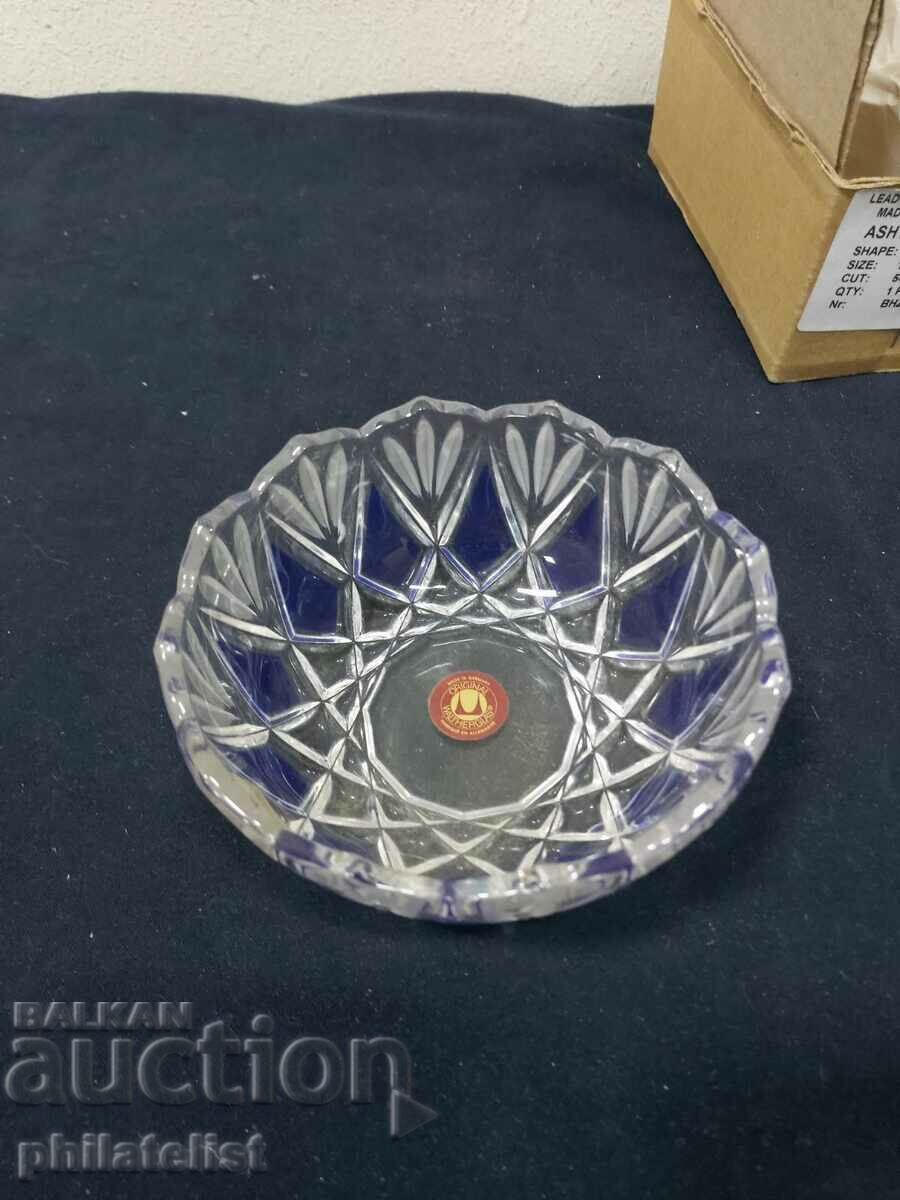 Nut bowl - Walther Glass - Blue