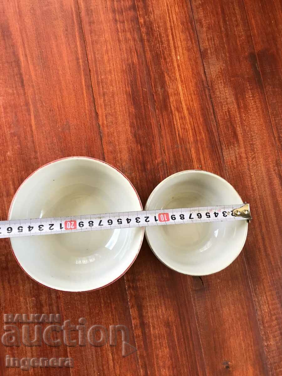 Auction  BULGARIA PORCELAIN BOWL PANICA BOWL-2 PCS DIFFERENT