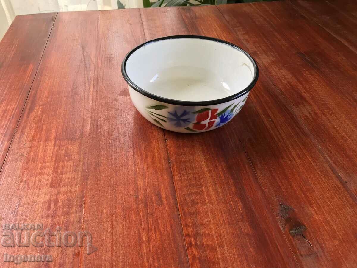 BOWL BOWLER PANICA ENAMEL DISH FROM SOCA - 5 BOWL BOWLER PANICA ENAMEL DISH FROM SOCA - 5