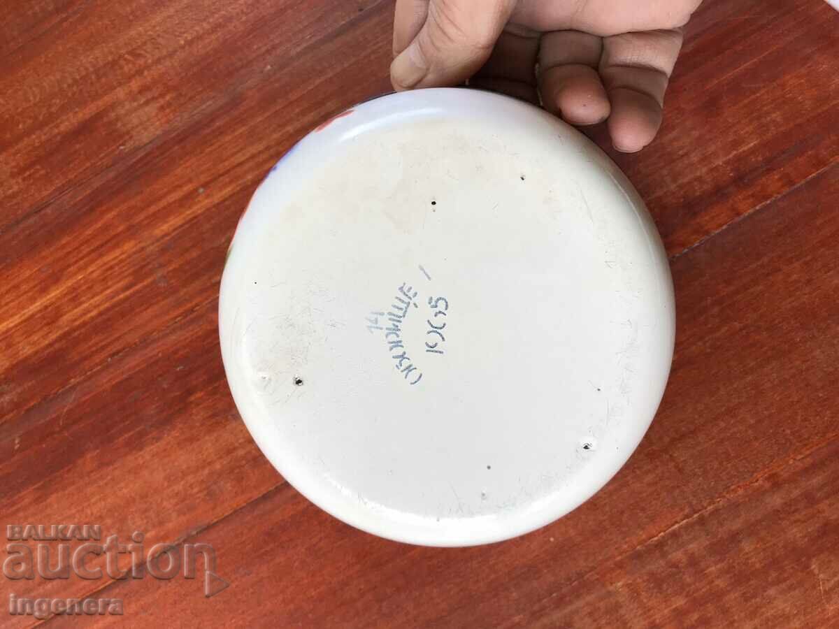 BOWL BOWLER PANICA ENAMEL DISH FROM SOCA - 6 BOWL BOWLER PANICA ENAMEL DISH FROM SOCA - 6