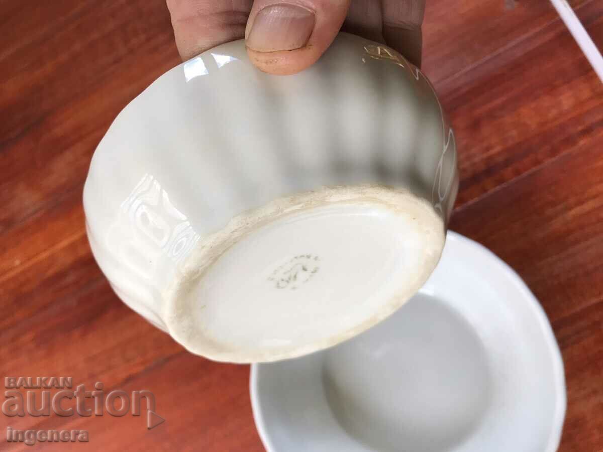 BULGARIA PORCELAIN BOWL, PAN, BOWL-2 PCS. DIFFERENT - 6 BULGARIA PORCELAIN BOWL, PAN, BOWL-2 PCS. DIFFERENT - 6