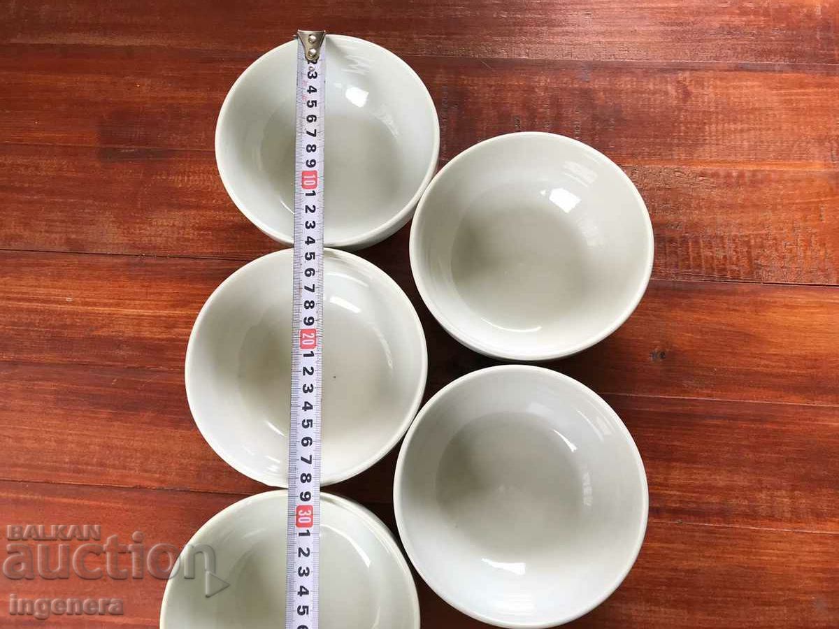 BULGARIA PORCELAIN BOWL PANICA BOWL-5 PCS - 5 BULGARIA PORCELAIN BOWL PANICA BOWL-5 PCS - 5