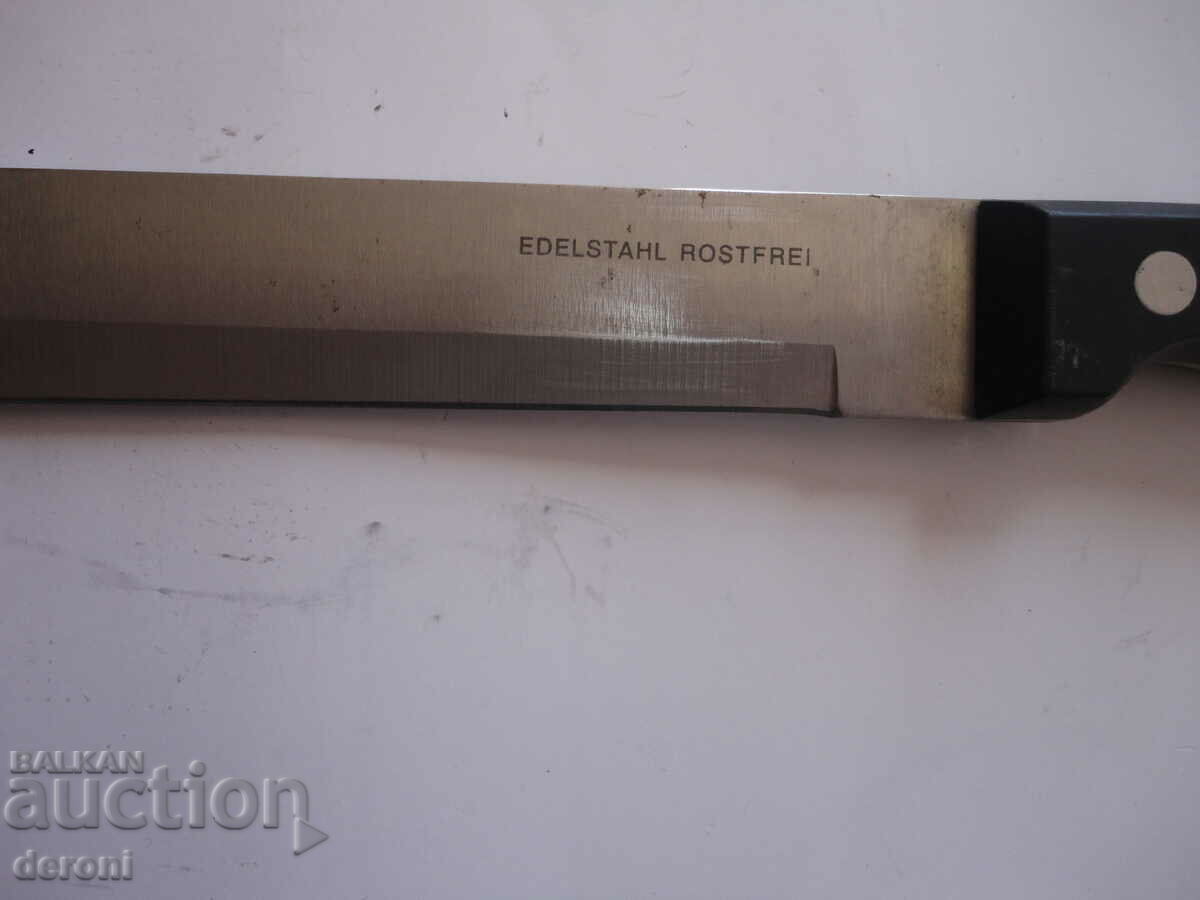 A great Edenstahl German butcher knife with price 20.00 BGN | € 10.23 A great Edenstahl German butcher knife with price 20.00 BGN | € 10.23