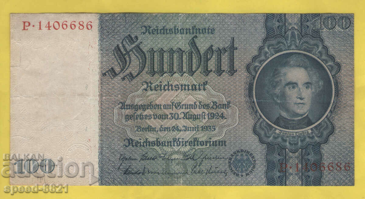 1935 Bancnotă de 100 de mărci Germania