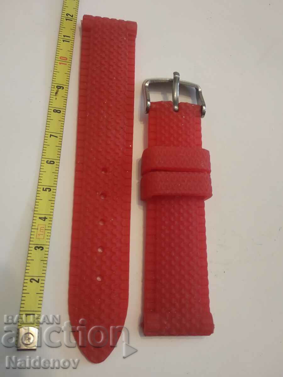 Λουράκι ρολογιού σιλικόνης 22 χλστ Λουράκι ρολογιού σιλικόνης 22 χλστ