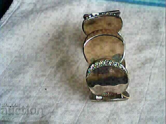 beautiful silver plated bracelet with crystals beautiful silver plated bracelet with crystals