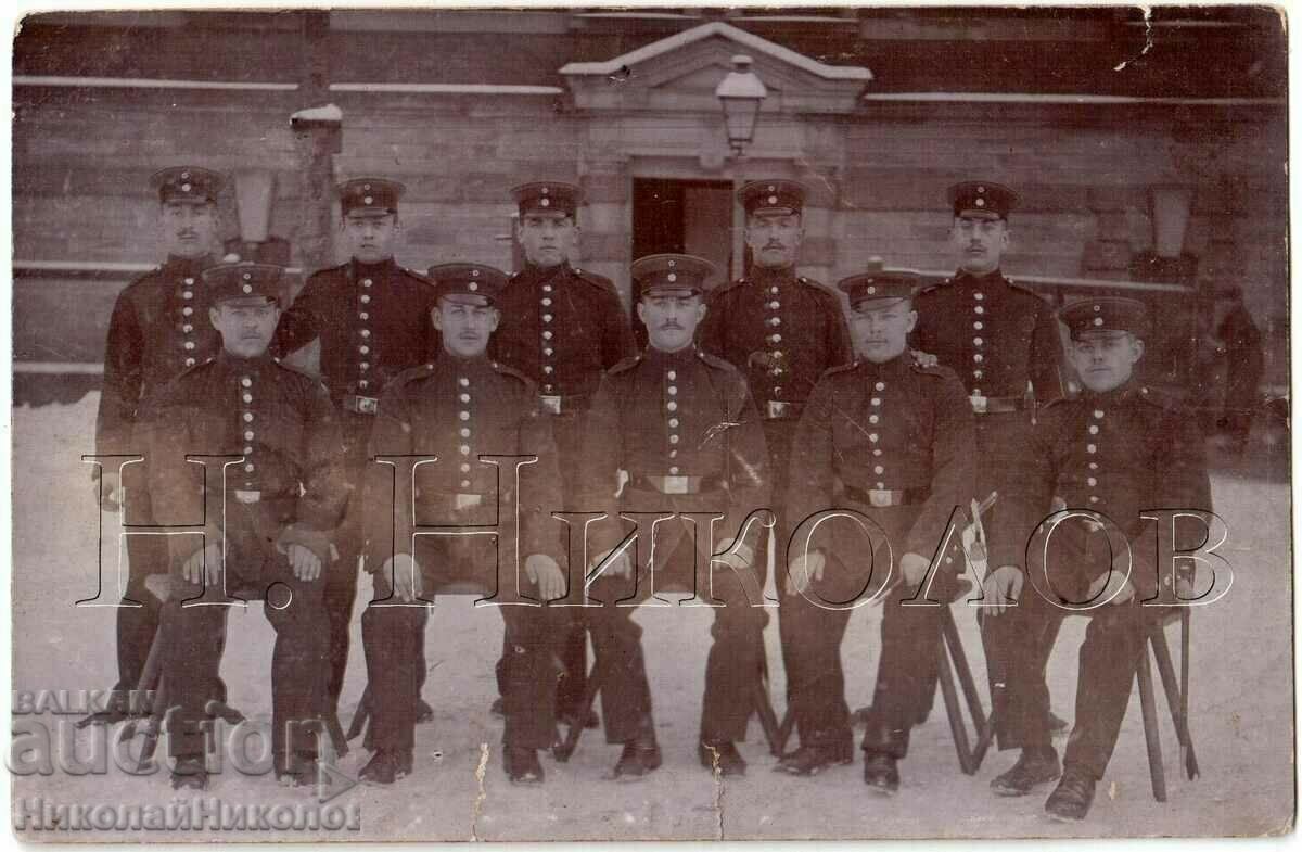 191? OLD PHOTO GERMANY GERMAN MILITARY CAND. OFFICERS D216
