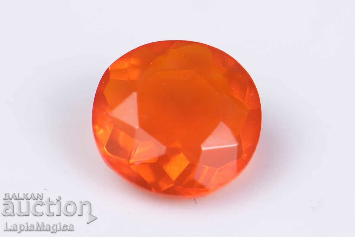 Mexican Fire Opal 0.54ct VS 6.4mm Round Cut