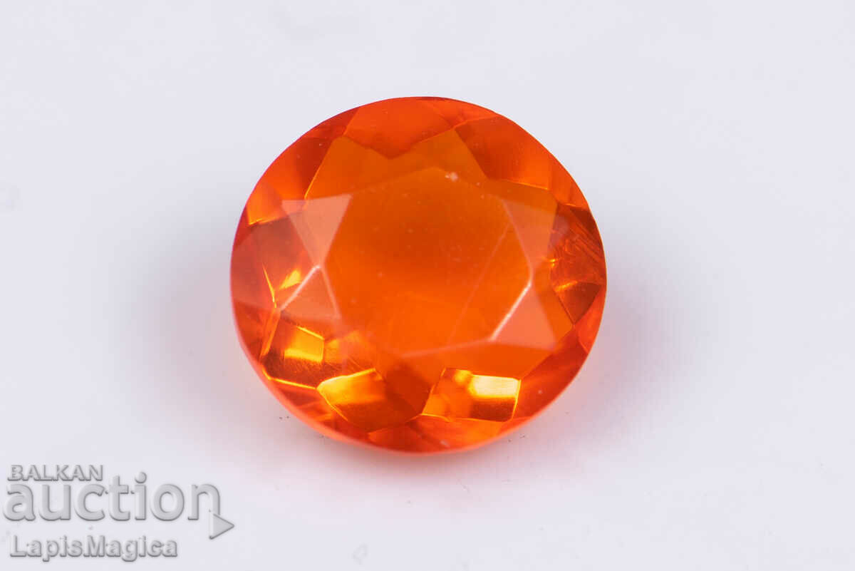 Mexican Fire Opal 0.64ct 6.5mm Round Cut