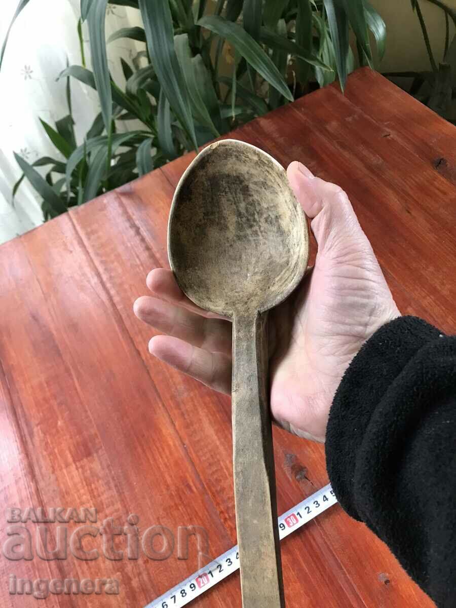 LARGE WOODEN SPOON FOR BOILER ANTIQUE - 5 LARGE WOODEN SPOON FOR BOILER ANTIQUE - 5