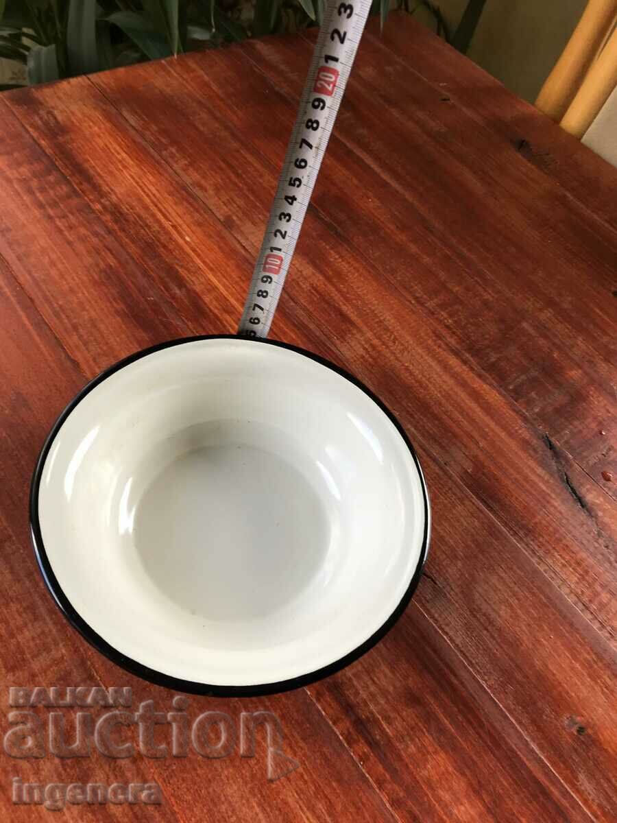 BOWL BOWLER PANICA ENAMEL DISH FROM SOCA - 5 BOWL BOWLER PANICA ENAMEL DISH FROM SOCA - 5