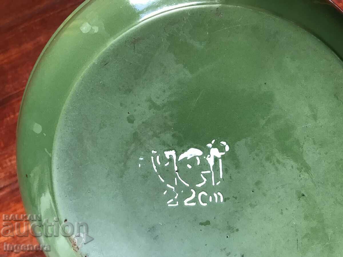 Delivery of BOWL PANICA ENAMELLED LARGE DISH FROM SOCA Delivery of BOWL PANICA ENAMELLED LARGE DISH FROM SOCA