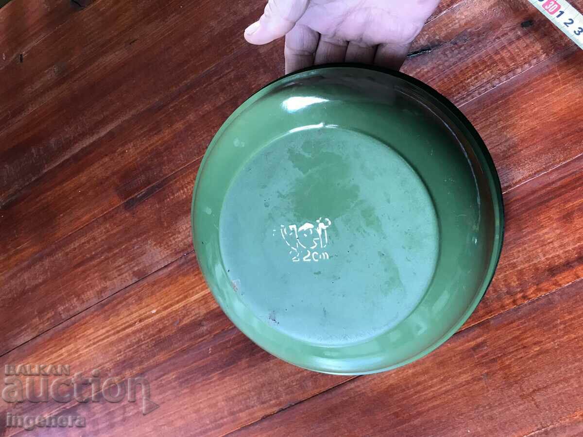 BOWL PANICA ENAMELLED LARGE DISH FROM SOCA - 6 BOWL PANICA ENAMELLED LARGE DISH FROM SOCA - 6