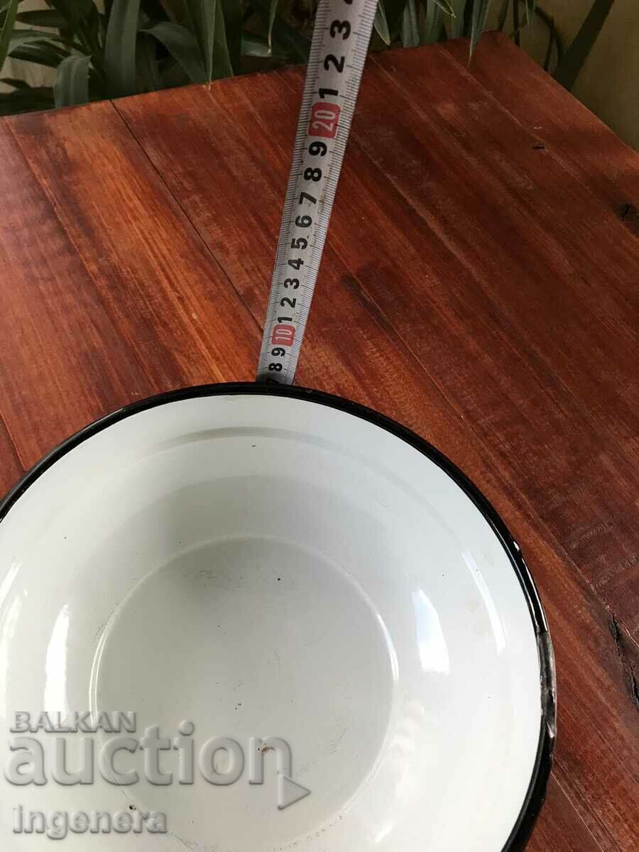 BOWL PANICA ENAMELLED LARGE DISH FROM SOCA - 7 BOWL PANICA ENAMELLED LARGE DISH FROM SOCA - 7