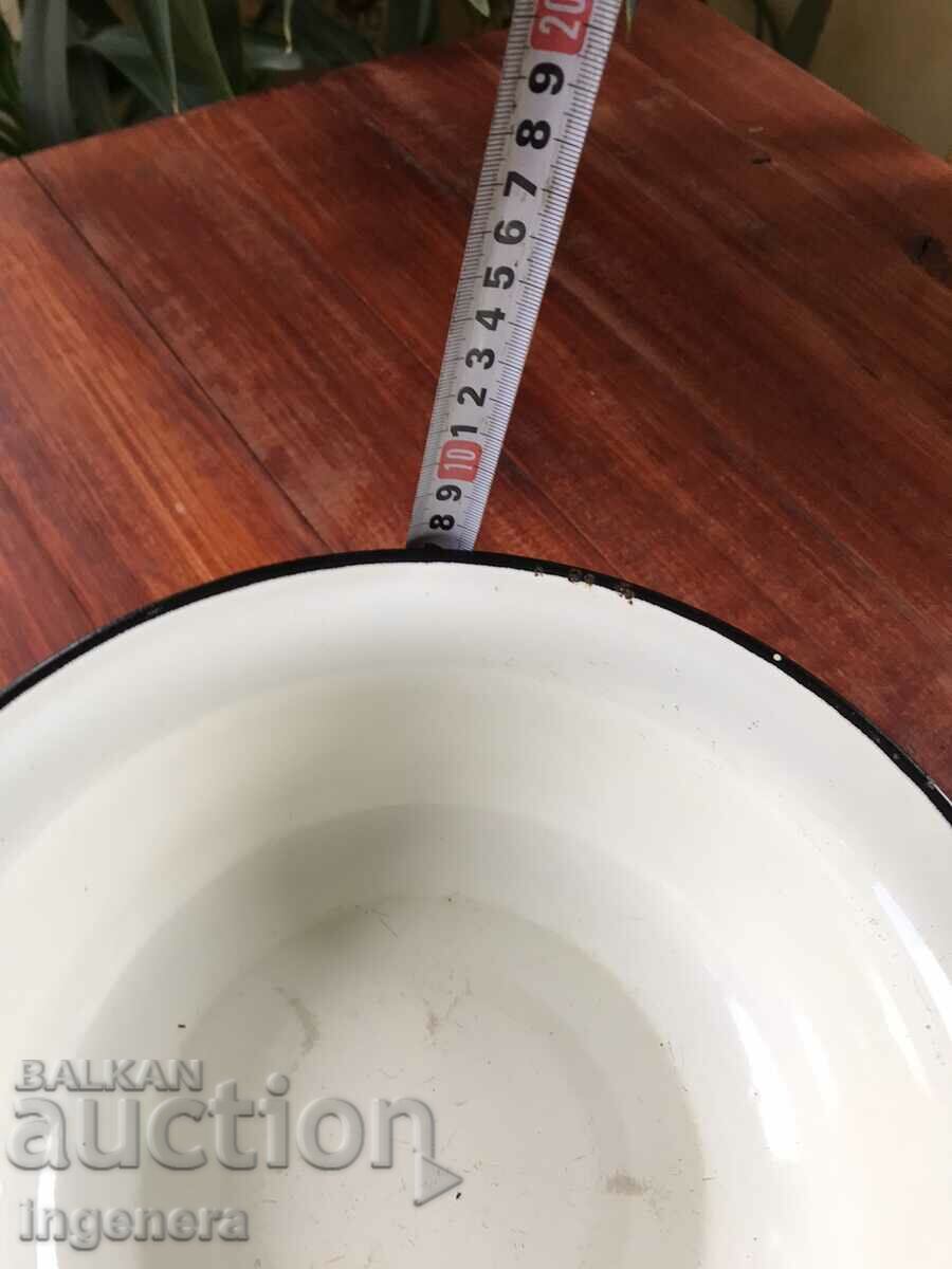 BOWL BOWL PANIC PEN ENAMEL DISH FROM SOCA-USSR - 7 BOWL BOWL PANIC PEN ENAMEL DISH FROM SOCA-USSR - 7