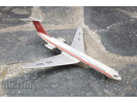 Russian Soviet metal sheet metal toy plane IL-62