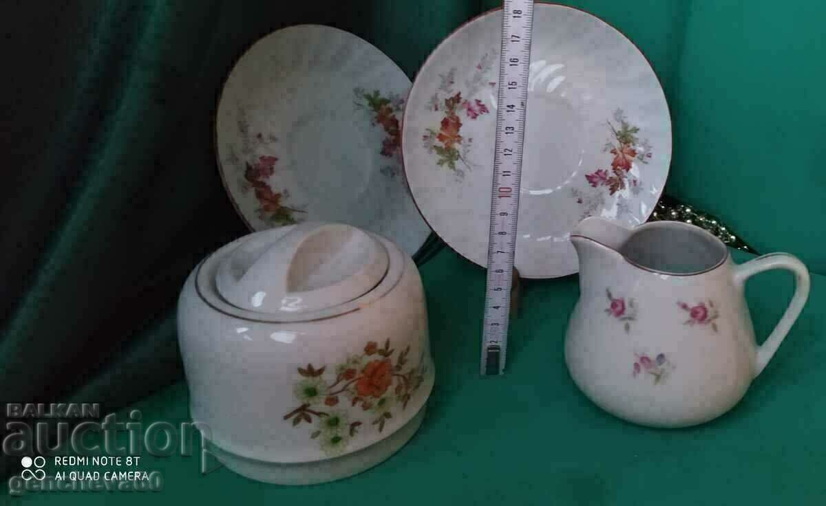 Lot of various sugar bowls, jug, Bulgarian porcelain - 5