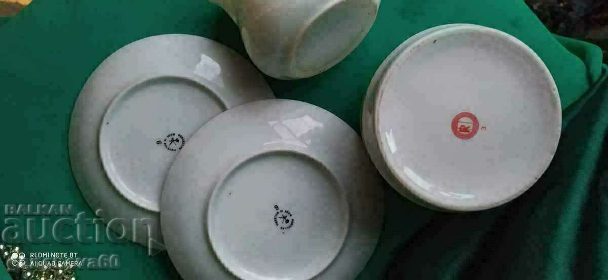 Lot of various sugar bowls, jug, Bulgarian porcelain - 7