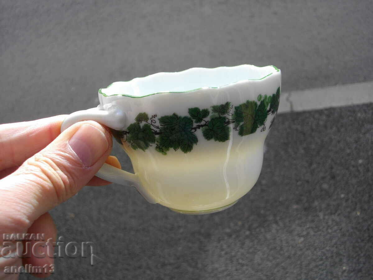 GREEN VINE PORCELAIN TEA SET - 6 GREEN VINE PORCELAIN TEA SET - 6