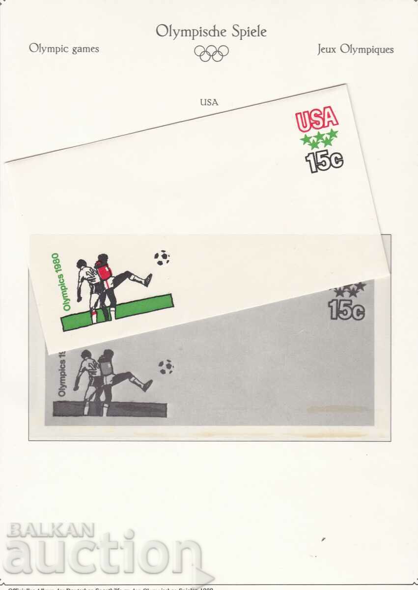 Envelope USA Olympic Games Moscow 1980