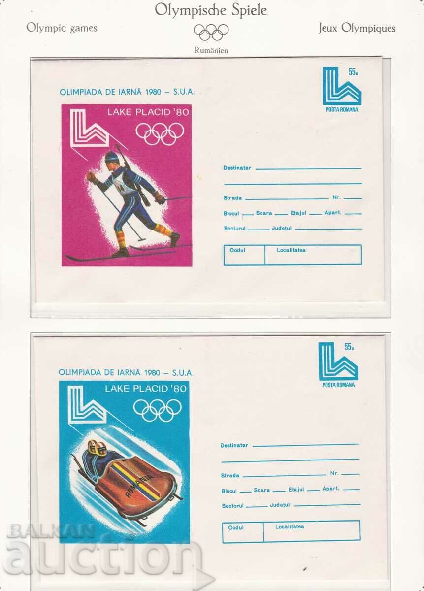 Envelopes Romania Olympic Games Moscow 1980 Envelopes Romania Olympic Games Moscow 1980