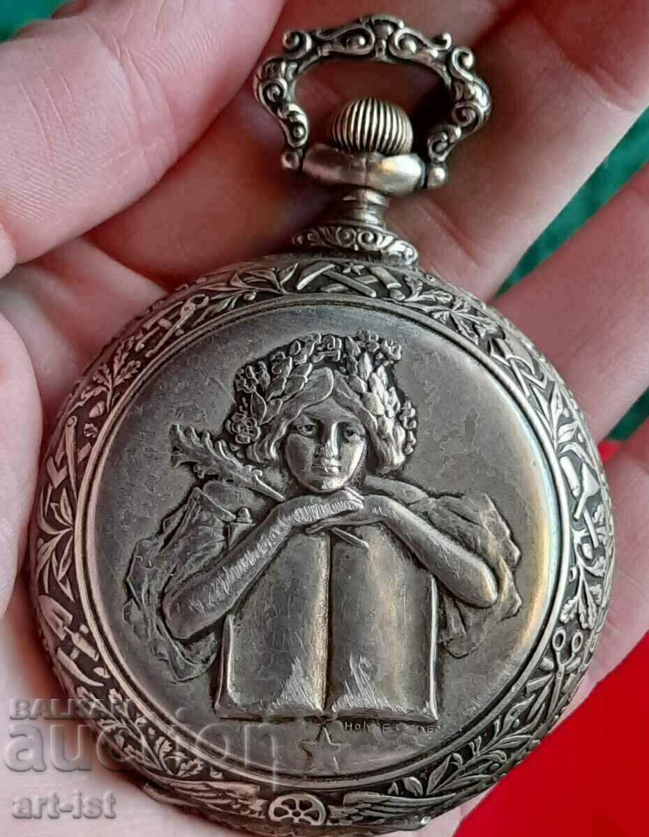 Vintage French Roskopf Pocket Watch - 5 Vintage French Roskopf Pocket Watch - 5