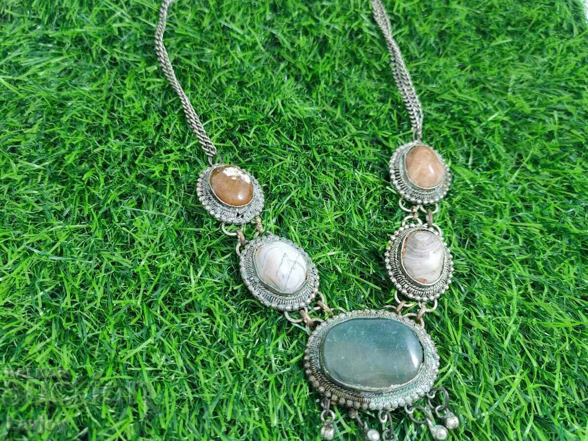Old necklace natural stones with price 20.00 BGN | € 10.23 Old necklace natural stones with price 20.00 BGN | € 10.23