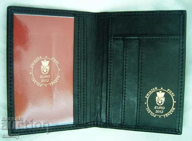 New men's leather wallet - EURO 2012, Football Federation Poland