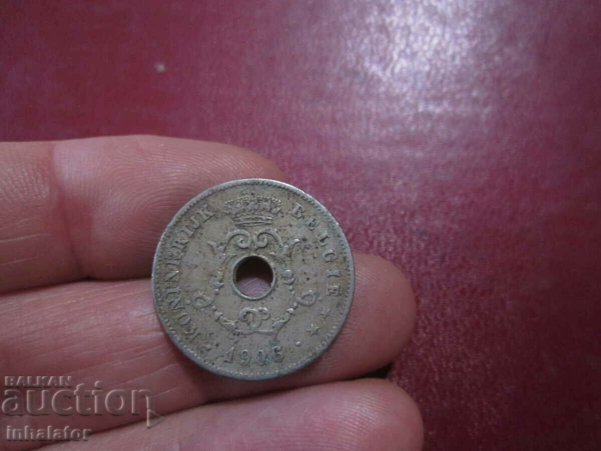 1906 10 centimes Belgia - inscripție în olandeză