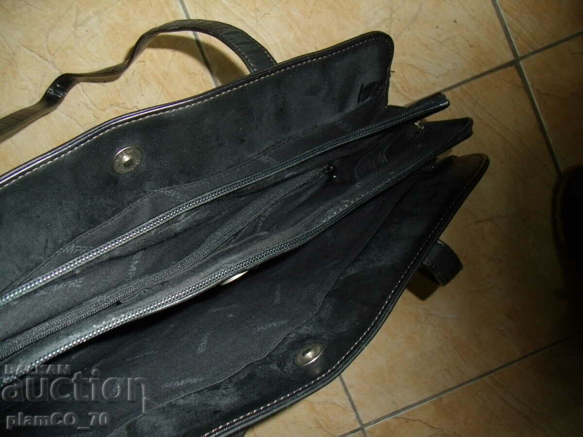 Auction  #*6938 old leather bag SEMPER