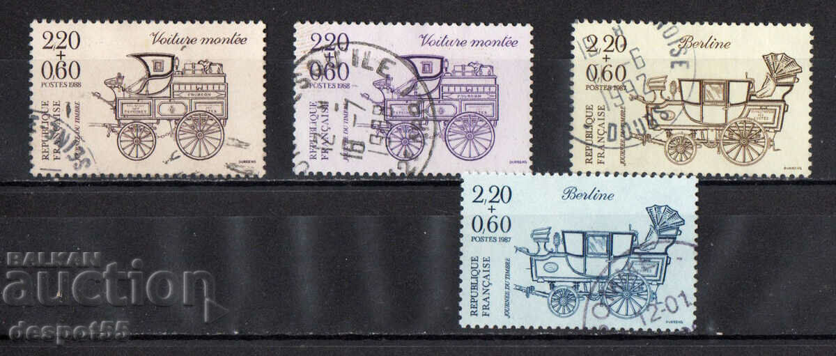 1988-89. Γαλλία. Ημέρα γραμματοσήμων.
