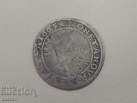 Σπάνιο παλιό ασημένιο νόμισμα Γερμανίας 6 Kreuzer Thaler 1665