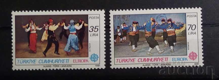 Τουρκία 1981 Ευρώπη CEPT Λαογραφία / Κοστούμια MNH