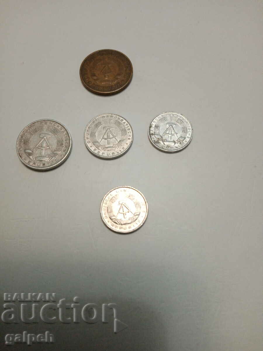 Auction COINS - GDR - 5 pcs. Auction COINS - GDR - 5 pcs.