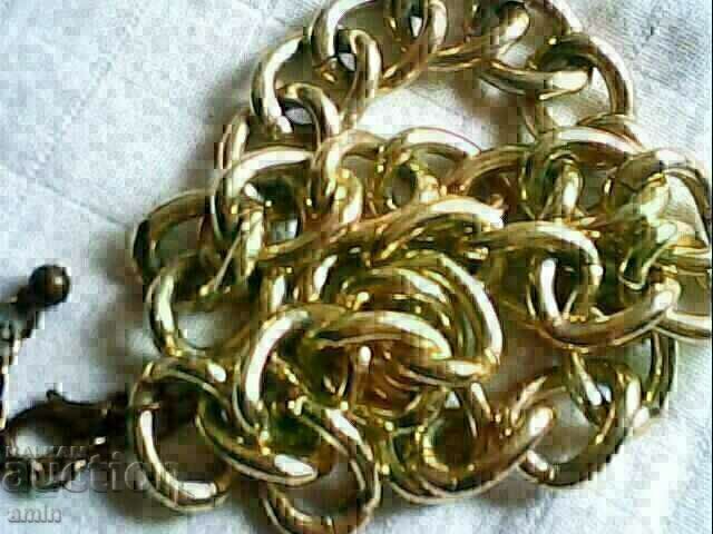 Old gold-plated necklace, chain type - 5 Old gold-plated necklace, chain type - 5