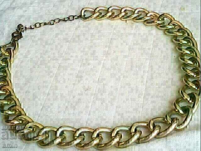 Old gold-plated necklace, chain type Old gold-plated necklace, chain type