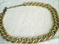 very old gilded women's chain type necklace