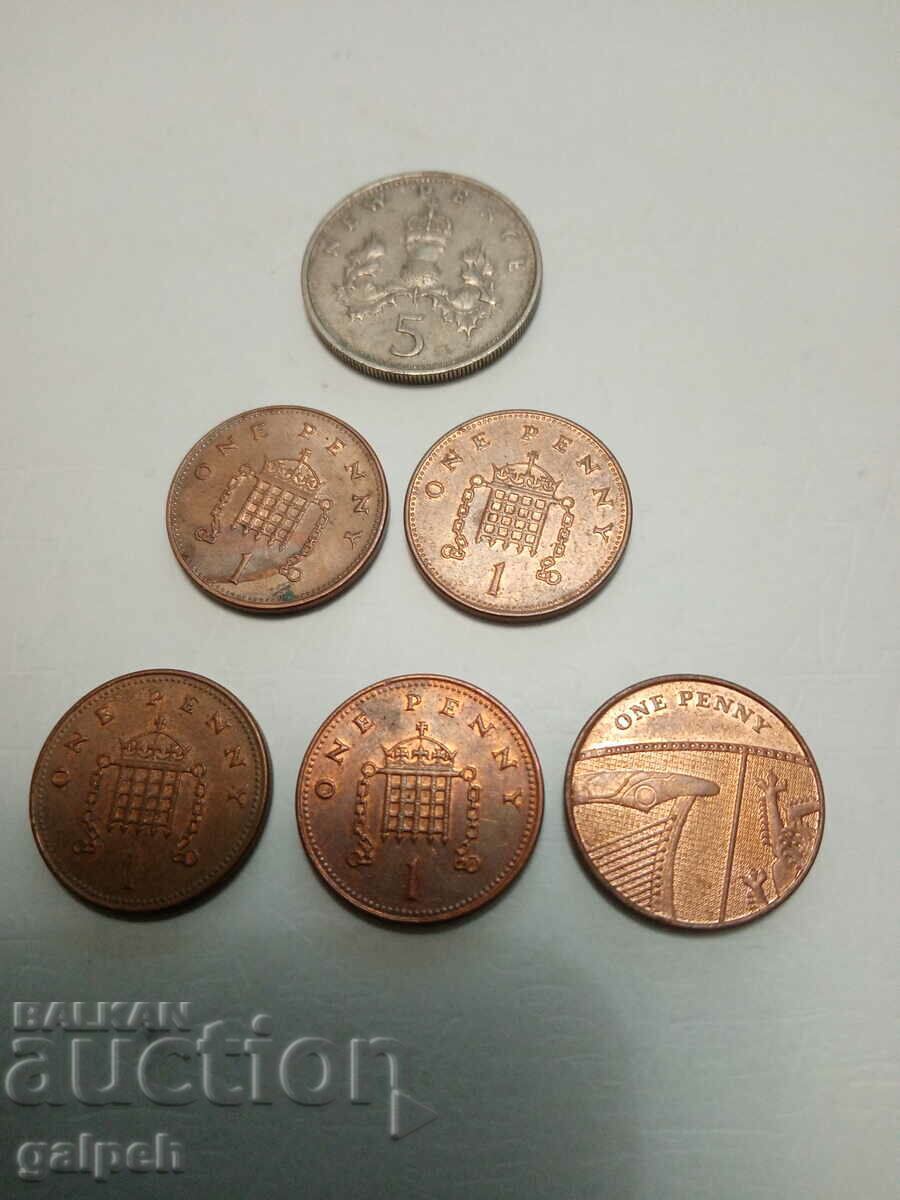 Παράδοση ΝΟΜΙΣΜΑΤΑ - ΜΕΓΑΛΗ ΒΡΕΤΑΝΙΑ - 6 τεμ. Παράδοση ΝΟΜΙΣΜΑΤΑ - ΜΕΓΑΛΗ ΒΡΕΤΑΝΙΑ - 6 τεμ.