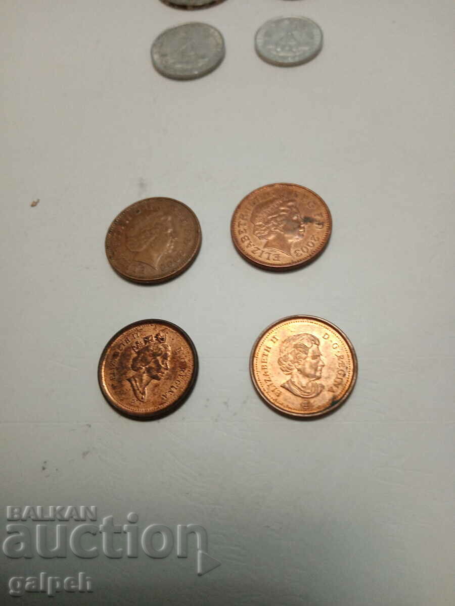 COINS - MIXED - 8 pcs. - 5 COINS - MIXED - 8 pcs. - 5