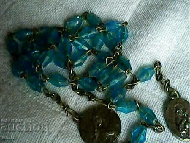 Auction beautiful church necklace made of natural stones Auction beautiful church necklace made of natural stones