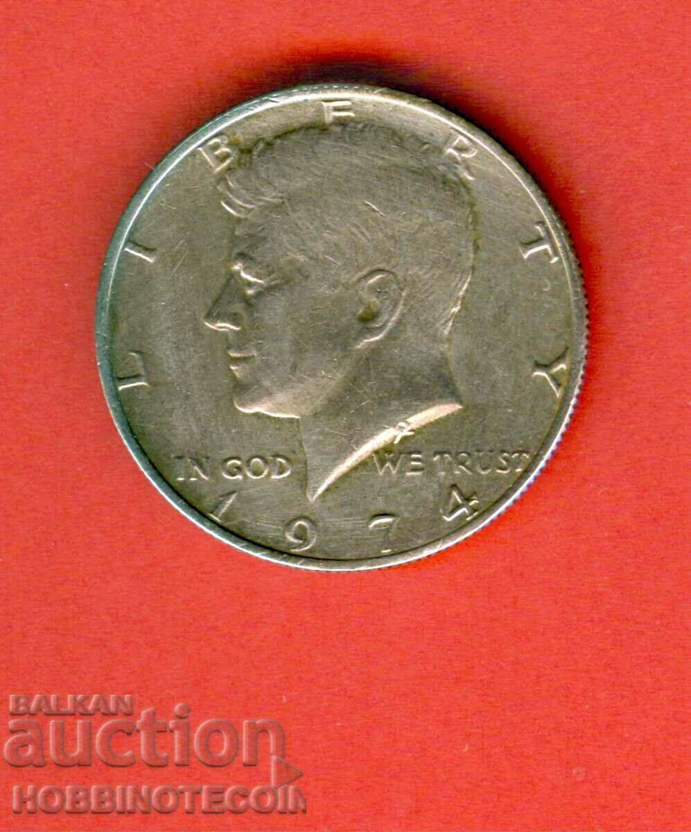 ΗΠΑ ΗΠΑ 50 σεντ 0,50 $ 1/2 $ έκδοση 1974 KENNEDY