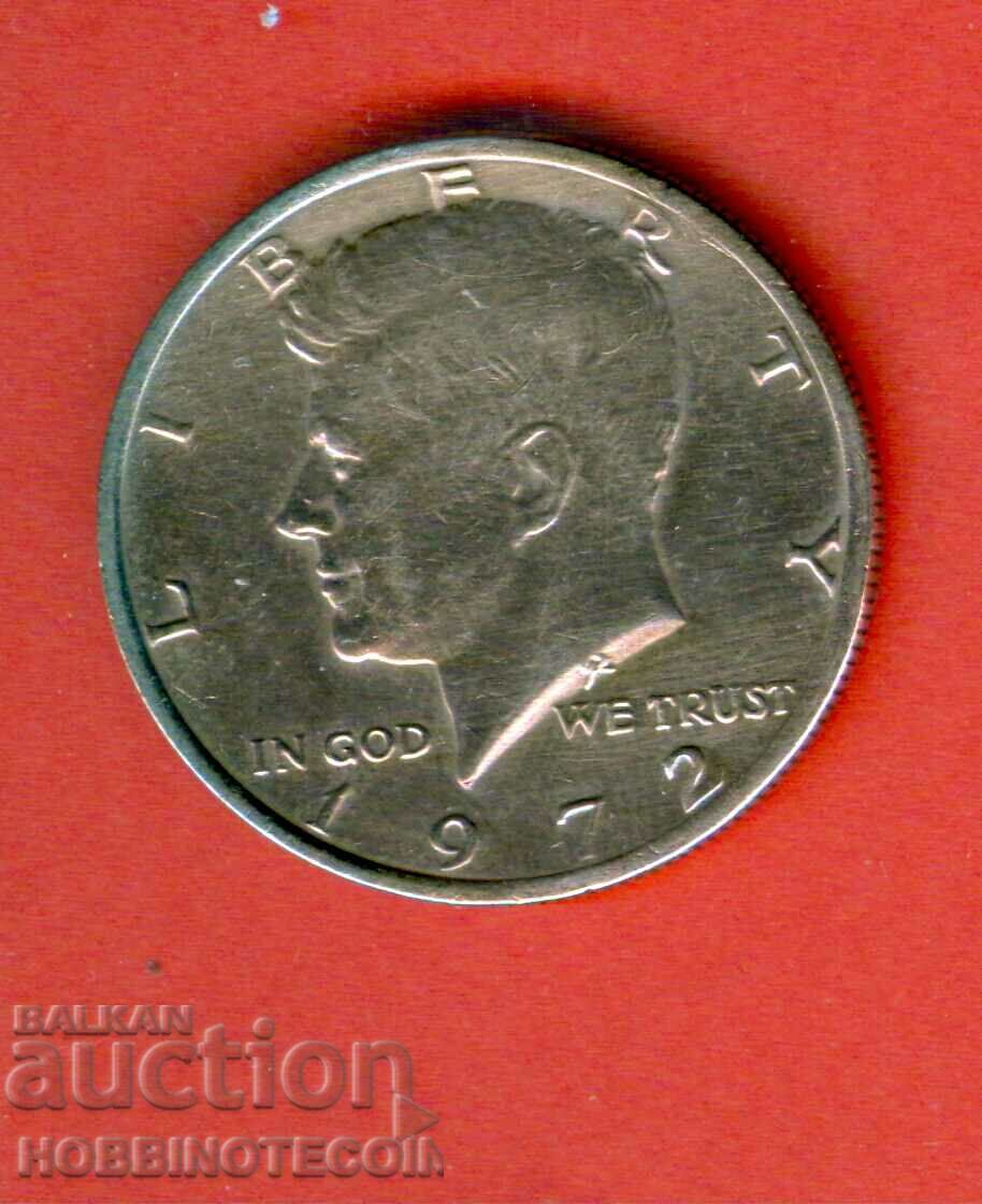 САЩ USA 50 cent 0. 50 $ 1/2 $ емисия issue 1972 КЕНЕДИ