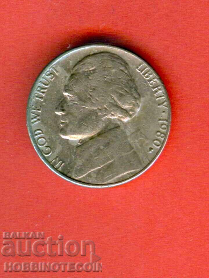 USA 5 cent issue - 1980 P