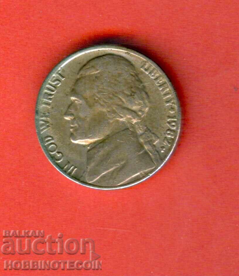 USA 5 cent issue - 1982 P USA 5 cent issue - 1982 P