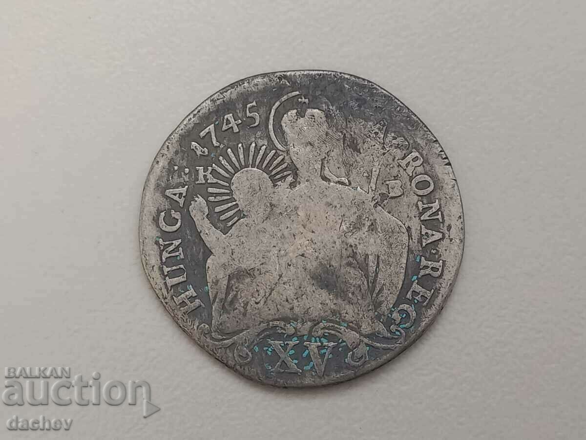 Рядка стара Сребърна Монета МАРИЯ ТЕРЕЗА Австрия 1745 с цена 33.00 лв. | € 16.87 Рядка стара Сребърна Монета МАРИЯ ТЕРЕЗА Австрия 1745 с цена 33.00 лв. | € 16.87